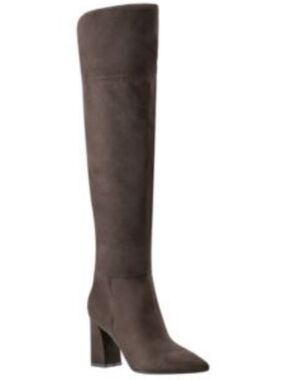 Marc Fisher NEW IN BOX Faux-Suede Over-the-Knee Boot - Dark Brown